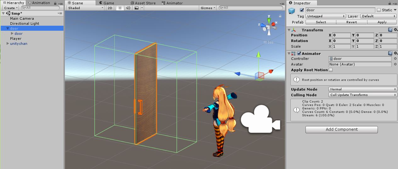 Unity コピペで使える ドアの開閉プログラムとアニメーション設定方法 だらはの愉悦ブログ